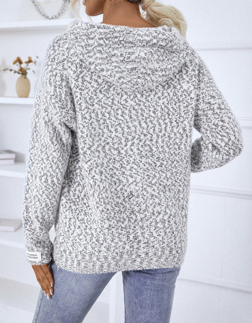 Load image into Gallery viewer, Zip-Up Hooded Sweater
