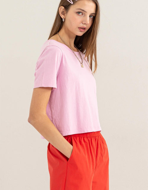 Load image into Gallery viewer, HYFVE Round Neck Cropped T-Shirt
