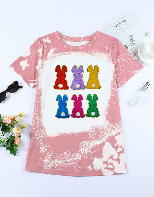 Load image into Gallery viewer, Rabbit Round Neck Short Sleeve T-Shirt
