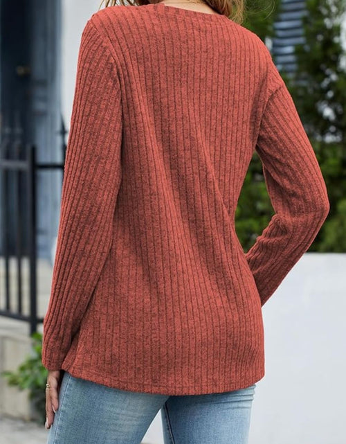 Load image into Gallery viewer, V-Neck Long Sleeve T-Shirt

