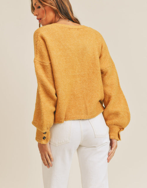 Load image into Gallery viewer, MABLE Long Sleeve Button Down Sweater Cardigan

