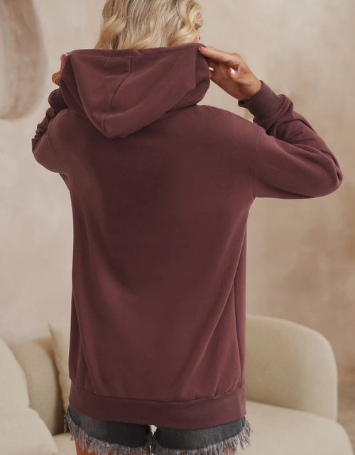 Load image into Gallery viewer, Dropped Shoulder Kangaroo Pocket Hoodie
