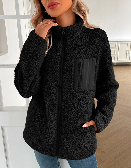 Load image into Gallery viewer, Ivy Lane Zip Up Long Sleeve Fuzzy Jacket
