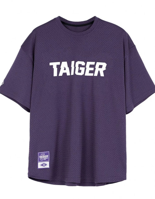 Load image into Gallery viewer, Men's Plus Size Letter Graphic Round Neck Half Sleeve T-Shirt
