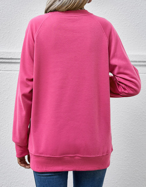 Load image into Gallery viewer, Round Neck Long Sleeve Sweatshirt
