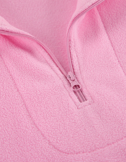 Load image into Gallery viewer, Quarter Zip Long Sleeve Sweatshirt

