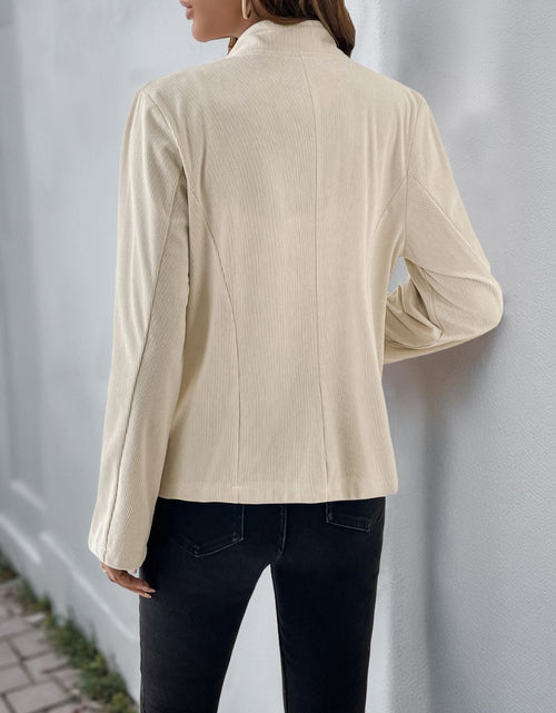 Load image into Gallery viewer, Perfee Button Up Mock Neck Jacket
