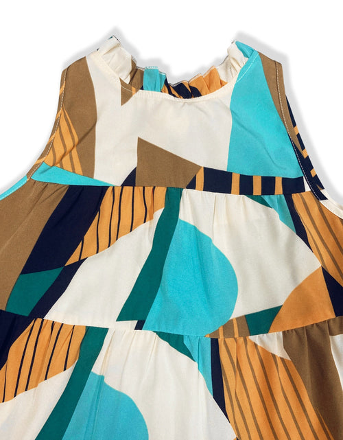 Load image into Gallery viewer, Printed Mock Neck Mini Dress
