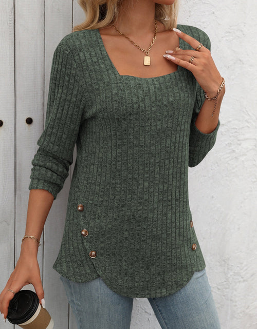 Load image into Gallery viewer, Mandy Square Neck Long Sleeve T-Shirt
