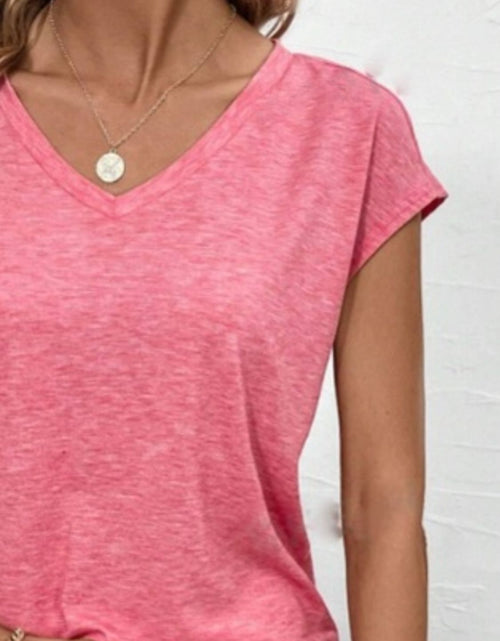 Load image into Gallery viewer, V-Neck Short Sleeve T-Shirt
