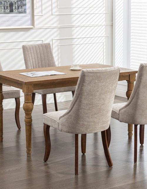 Load image into Gallery viewer, Set of 2 Rayon Cloth Flocking Linen Dining Chairs by Blak Hom
