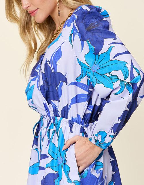 Load image into Gallery viewer, Double Take Full Size Floral Long Sleeve Romper with Pockets
