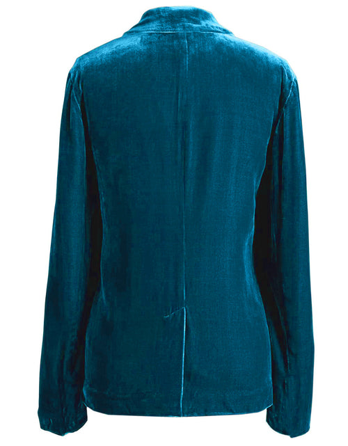 Load image into Gallery viewer, Pocketed Button Up Lapel Collar Blazer
