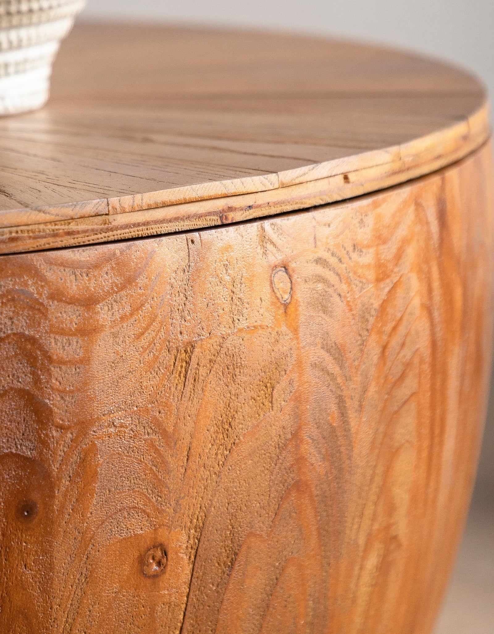 Vintage Style Bucket Shaped Coffee Table by Blak Hom
