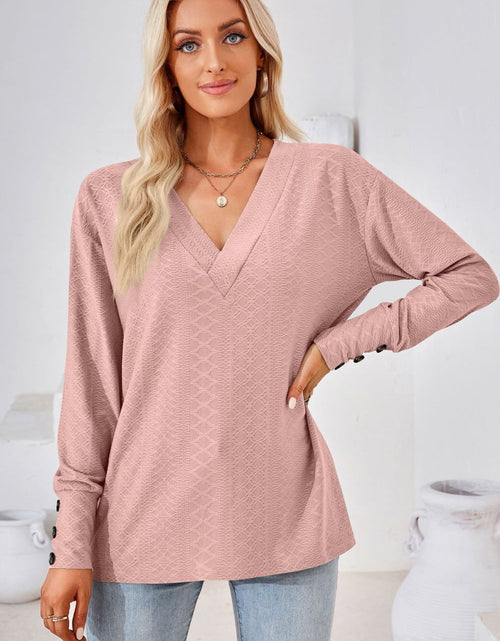 Load image into Gallery viewer, V-Neck Long Sleeve Blouse
