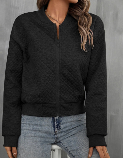 Load image into Gallery viewer, Zip Up Long Sleeve Jacket
