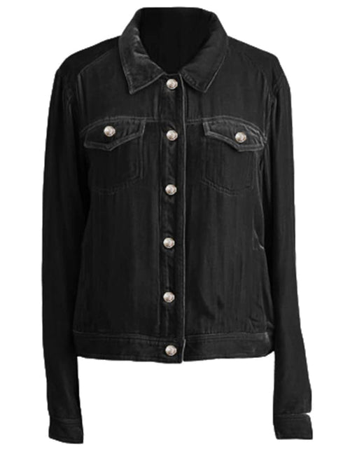 Load image into Gallery viewer, Button Up Long Sleeve Jacket with Chest Pockets
