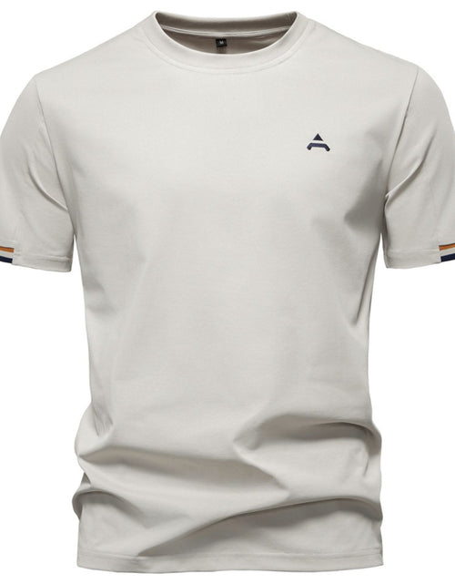 Load image into Gallery viewer, Men's Embroidered Round Neck T-Shirt
