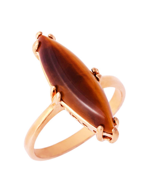 Load image into Gallery viewer, Vintage Genuine Jade Ring 18k Yellow Gold Electroplated Made in the USA by PVD Vintage Jewelry
