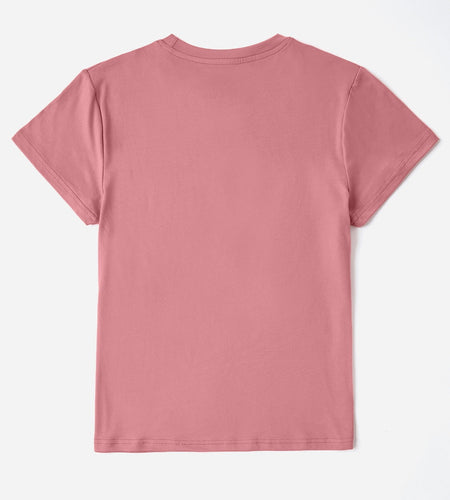 Letter Graphic Round Neck Short Sleeve T-Shirt