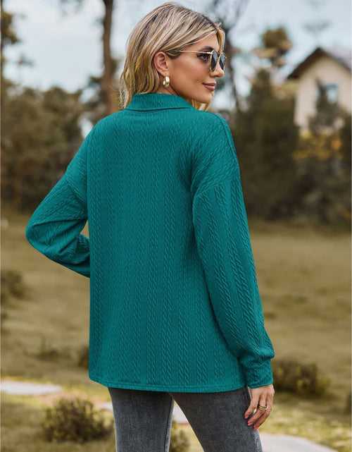 Load image into Gallery viewer, Collared Neck Long Sleeve Blouse
