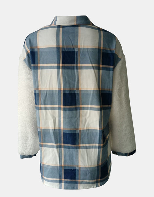 Load image into Gallery viewer, Fuzzy Button Up Long Sleeve Jacket
