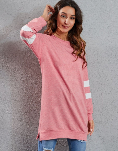 Load image into Gallery viewer, Full Size Striped Round Neck Long Sleeve T-Shirt
