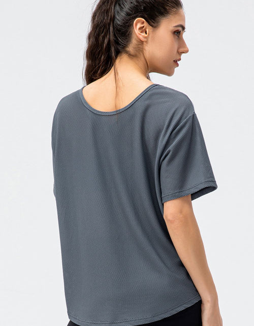 Load image into Gallery viewer, Round Neck Short Sleeve Active Tee
