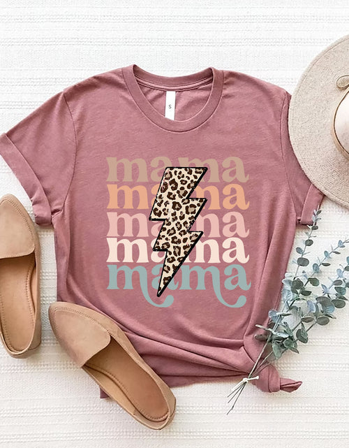 Load image into Gallery viewer, MAMA Round Neck Short Sleeve T-Shirt
