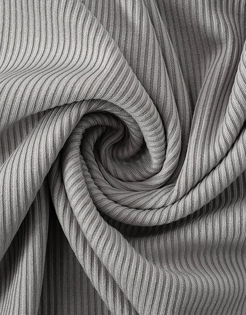 Load image into Gallery viewer, Ribbed Slit Single Shoulder Wrap Dress
