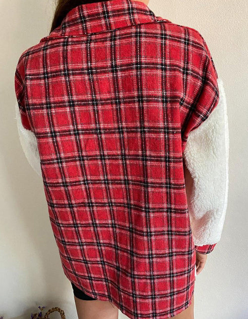 Load image into Gallery viewer, Fuzzy Button Up Long Sleeve Jacket
