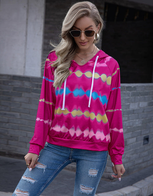 Load image into Gallery viewer, Ivy Lane Tie Dye Raglan Sleeve Hoodie
