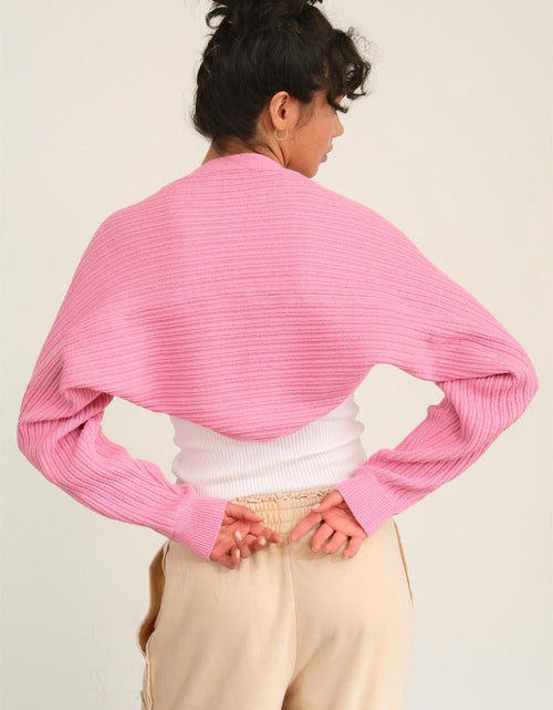 Load image into Gallery viewer, HYFVE Ribbed Knit Bolero Cardigan
