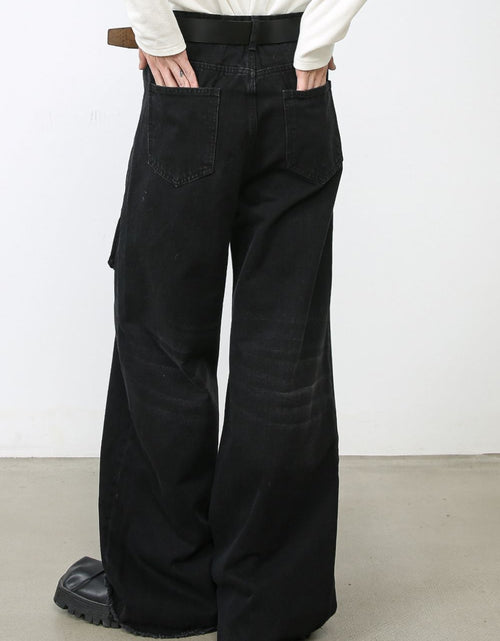 Load image into Gallery viewer, Men's Wide Leg Jeans with Pockets
