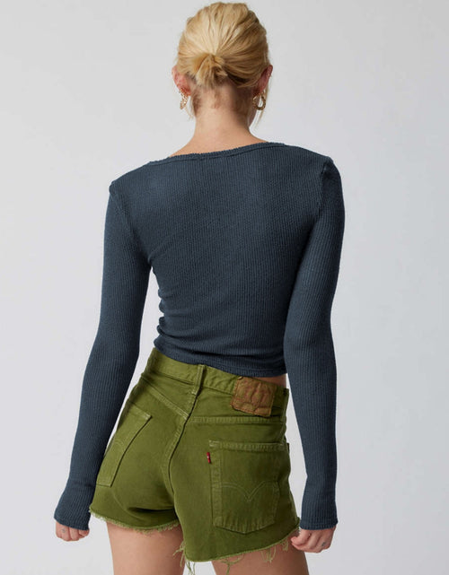 Load image into Gallery viewer, Notched Long Sleeve T-Shirt
