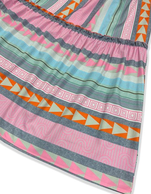 Load image into Gallery viewer, Ruffled Striped Long Sleeve Dress
