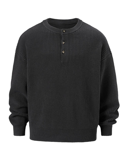 Load image into Gallery viewer, Men's Round Neck Long Sleeve Sweater
