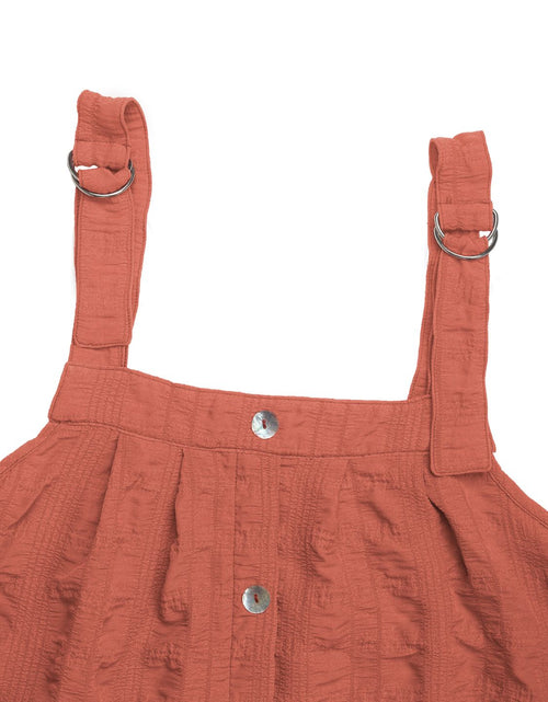 Load image into Gallery viewer, Perfee Texture Square Neck Wide Strap Mini Dress
