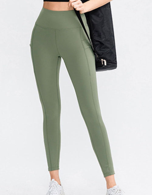 Load image into Gallery viewer, Wide Waistband Slim Fit Long Sports Pants with Pocket
