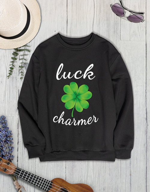 Load image into Gallery viewer, LUCK CHARMER Round Neck Sweatshirt
