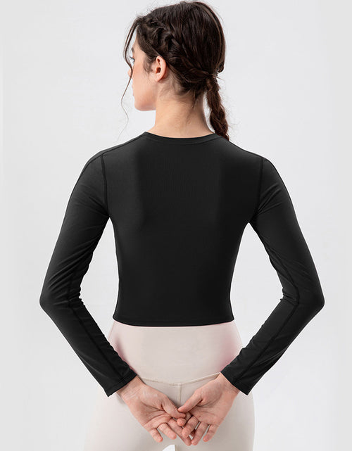 Load image into Gallery viewer, Round Neck Long Sleeve Active T-Shirt
