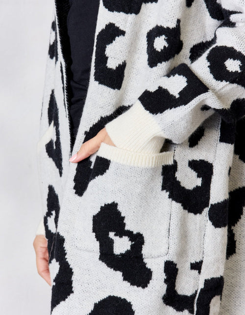 Load image into Gallery viewer, BiBi Leopard Open Front Cardigan
