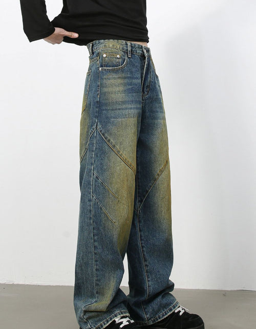 Load image into Gallery viewer, Men's Washed Jeans with Pockets
