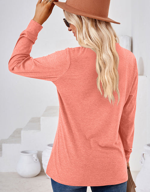 Load image into Gallery viewer, Notched Long Sleeve T-Shirt
