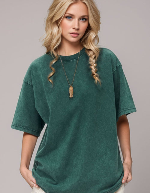 Load image into Gallery viewer, Basic Bae Round Neck Half Sleeve T-Shirt
