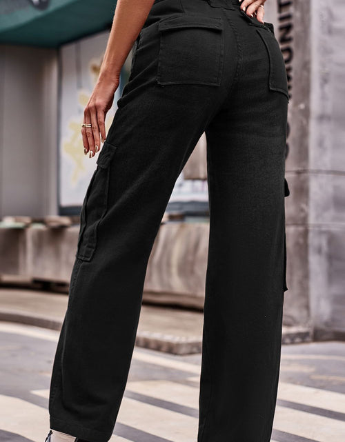 Load image into Gallery viewer, Buttoned High Waist Loose Fit Jeans
