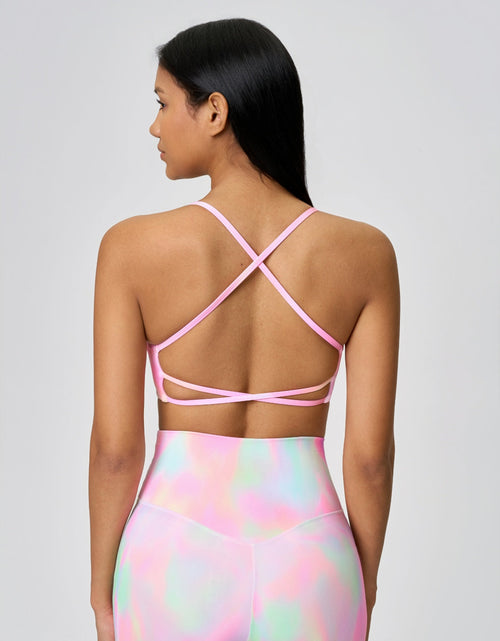 Load image into Gallery viewer, Millennia Crisscross Back Scoop Neck Active Cami with Detachable Chest Pads
