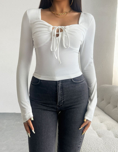 Load image into Gallery viewer, Devine Tied Long Sleeve T-Shirt
