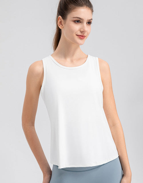 Load image into Gallery viewer, Wide Strap Round Neck Active Tank
