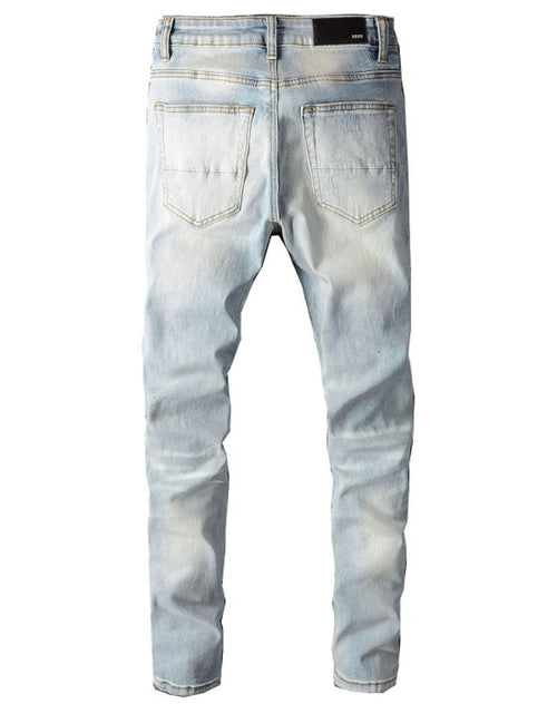 Load image into Gallery viewer, Men's Distressed Jeans with Pockets
